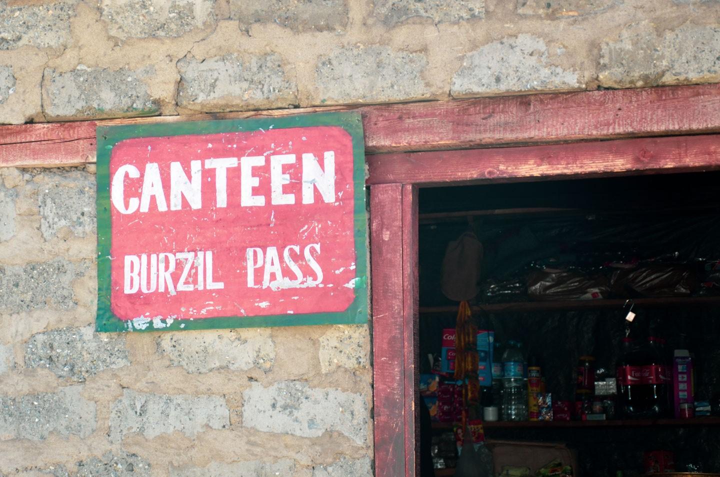 A Local Canteen selling snacks to the visitors at Burzil Pass