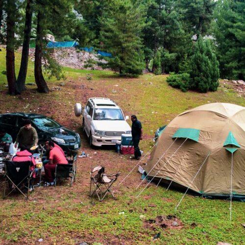 Camping near Rama Lake is fun