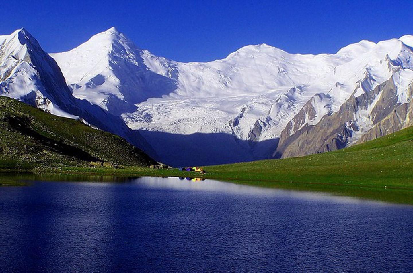The glistening Rush Lake, Nagar, Gilgit Baltistan
