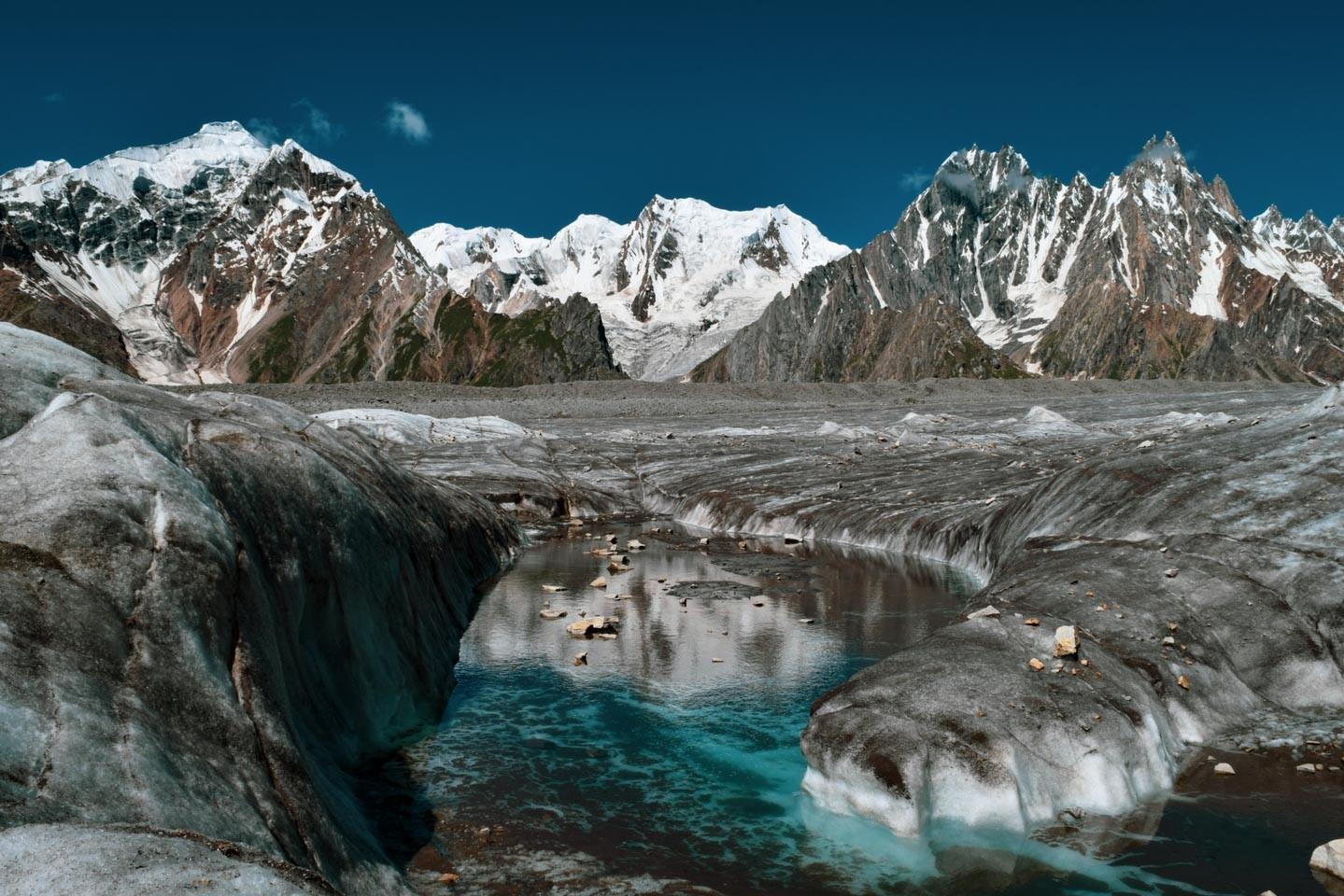 The strenuous trek route to Biafo Glacier, Gilgit Baltistan