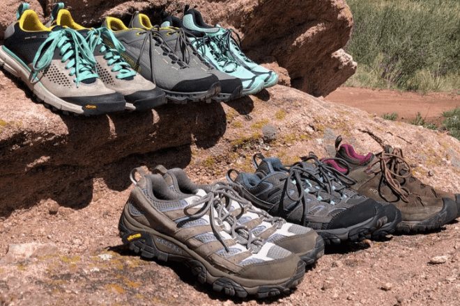 types of hiking shoes