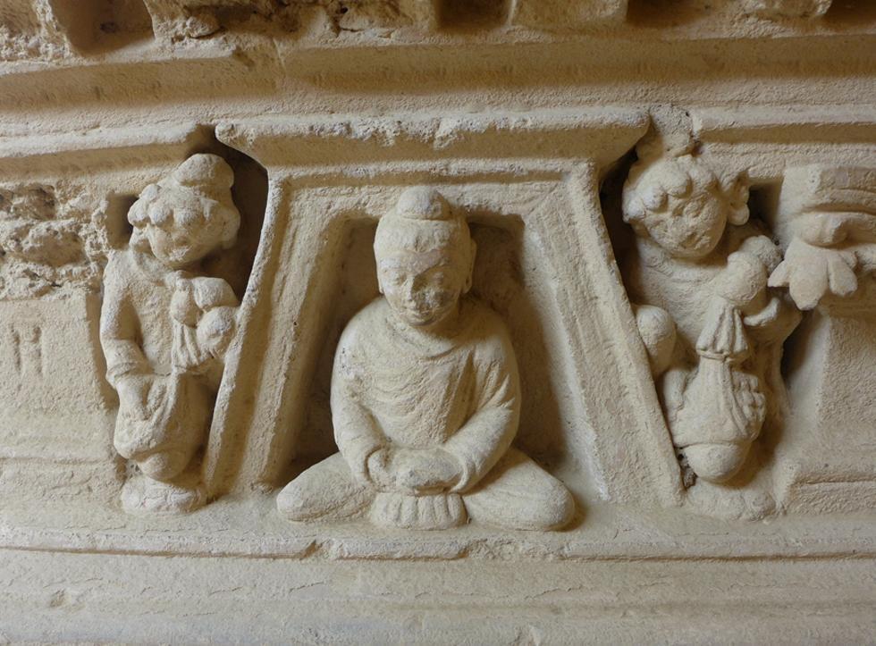 Central stupa at Mohra Moradu Buddhist site